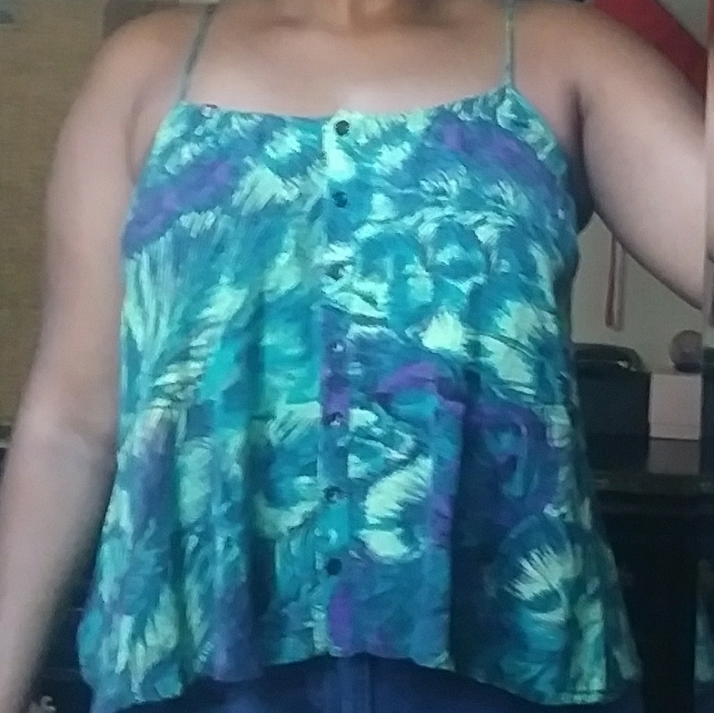 Women's green blouse